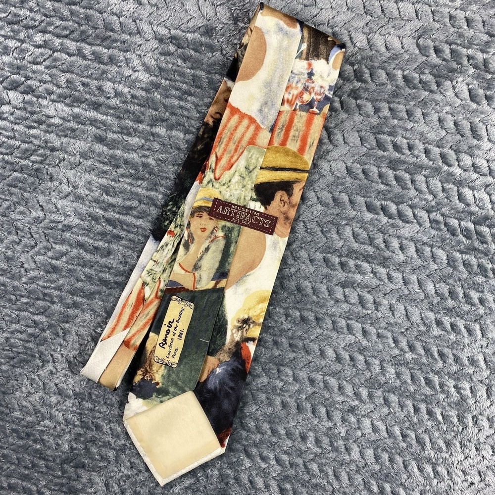 Pierre-Auguste Renoir Men's 100% SILK Neck Tie Art Artist Ball Moulin Galette